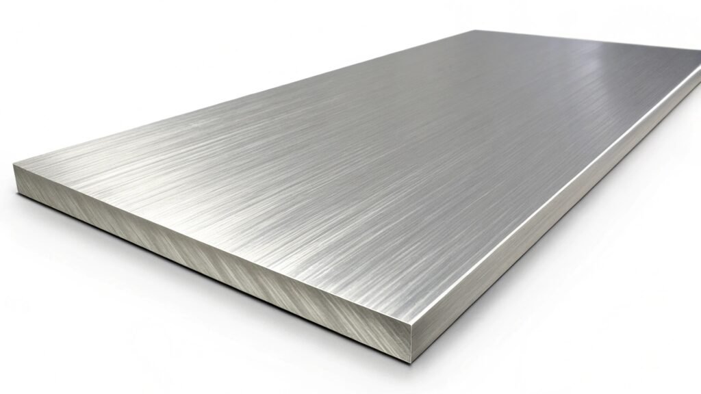 A close-up view of a high-stress aerospace component forged from 7075-T6 aluminum.